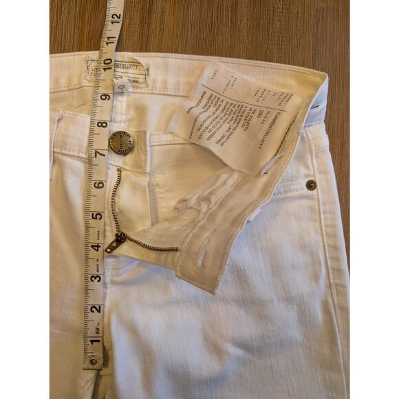 CURRENT/ELIOTT The Stiletto Straight Skinny Leg White Denim, size 24/0 - Picture 5 of 9